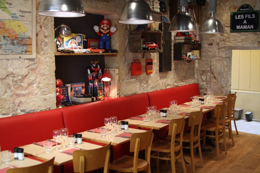 Salle ou terrasse de restaurant à Montpellier